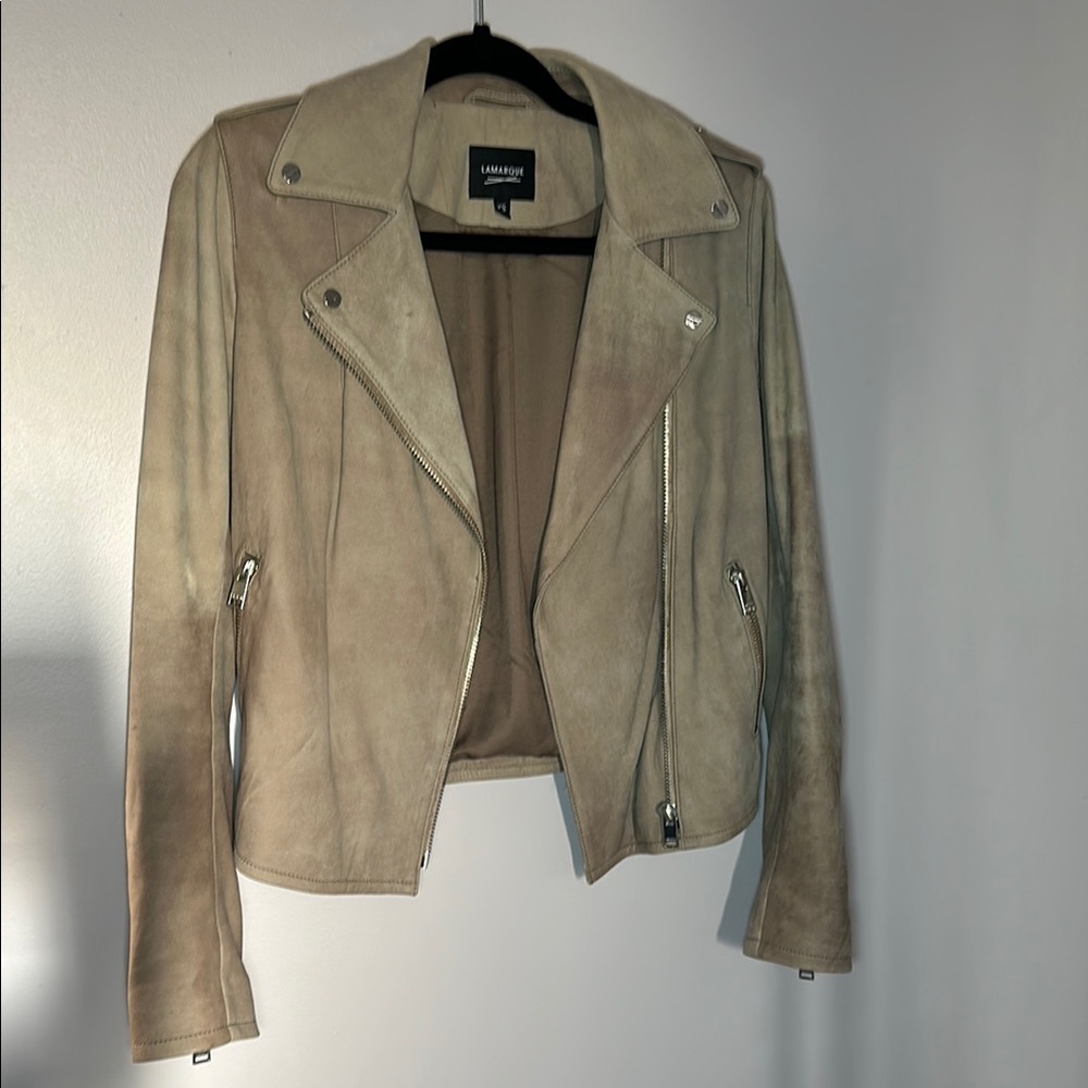 Lamarque Suede Moto Jacket
